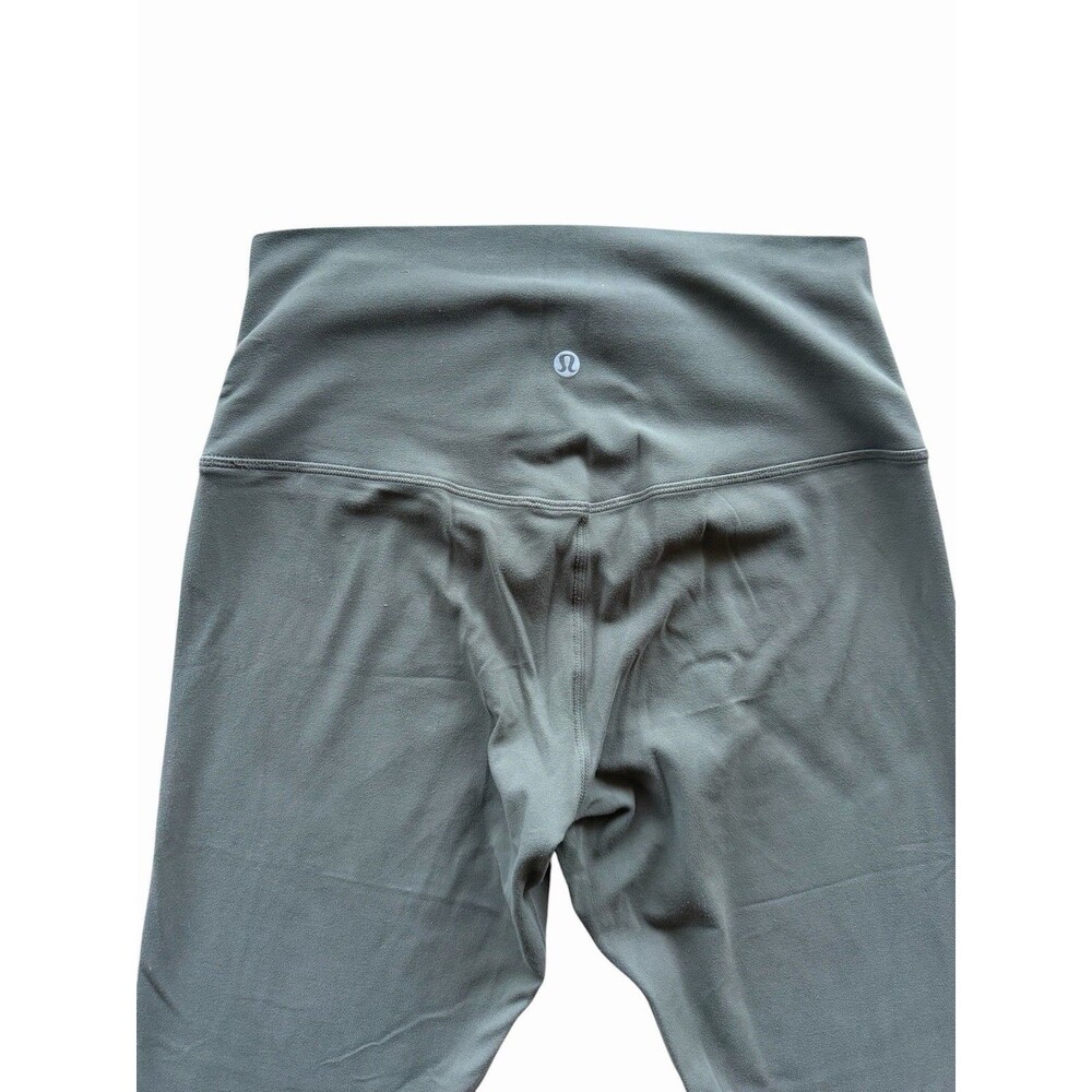 Lululemon Women's 8 Align High-Rise Pant 29" Dark Olive Green Nulu Leggings - Picture 5 of 8